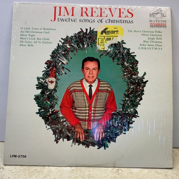 Jim Reeves 12 Songs of Christmas Country Vinyl LP in Shrink RCA Victor Mono - Picture 4 of 6